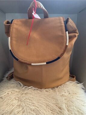 The Sal Tan Backpack - Casual Everyday Bag, soft leather